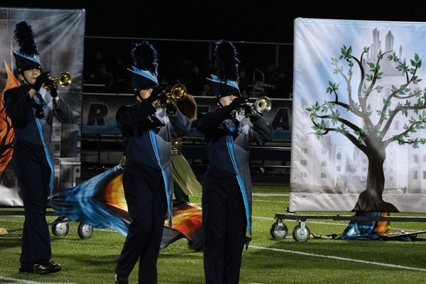 Chesapeake High School Marching Band Performing